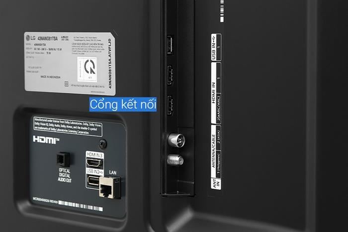 Smart Tivi NanoCell LG 4K 43 Inch 43NANO81TSA&nbsp;